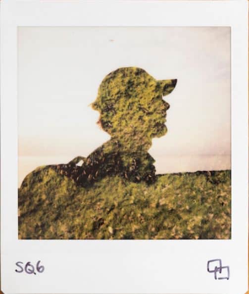 Double exposure silhouette Instax Sq6