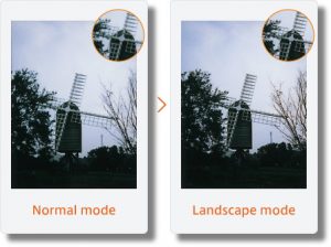 Instax mini 90 Landscape Mode
