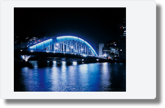 Night river image with Instax 90