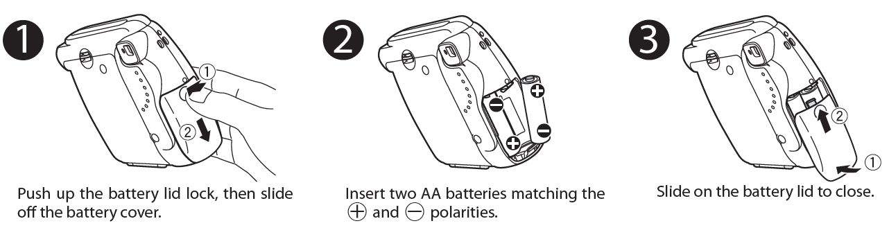 Inserting batteries