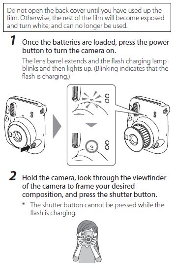 How to Take a Photo, Instax Mini 11 Polaroid Instruction, Photobooth Sign,  Instant Camera Directions, Instax Camera Instructions, Digital 
